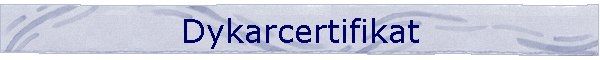 Dykarcertifikat